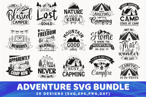Adventure SVG Bundle Review: 20 Designs for Embroidery
