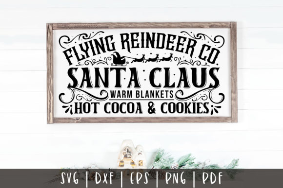 Flying Reindeer Co Christmas Sign SVG Review
