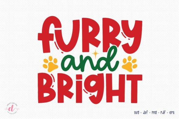 Furry and Bright SVG - Christmas Dog SVG