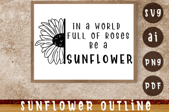 Half Sunflower SVG Review