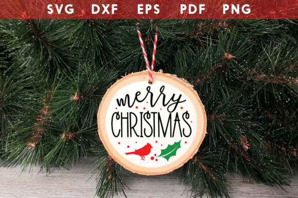 Merry Christmas Ornament SVG Review