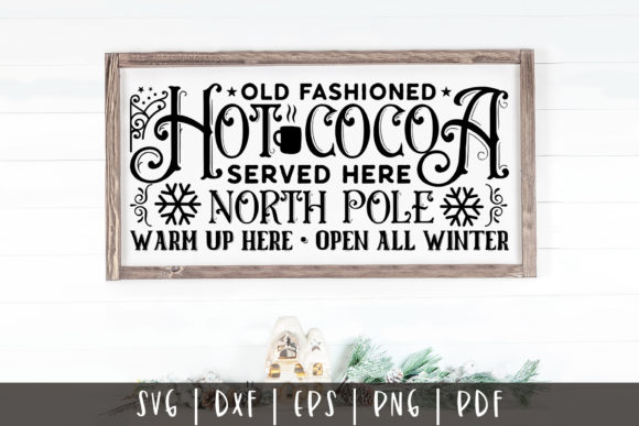 Old Fashioned Hot Cocoa Served Here SVG Review