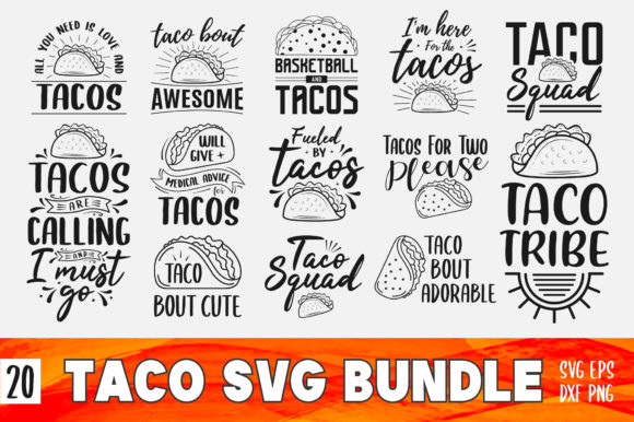 Taco and Fiesta SVG PNG Design Bundle Review